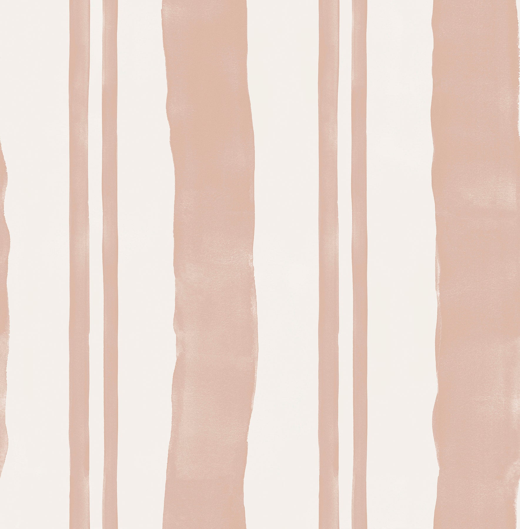 Mr. Kate Winston Watercolor Stripe Peel and Stick Wallpaper Peel and Stick Wallpaper RoomMates Roll Potter's Clay Peach 