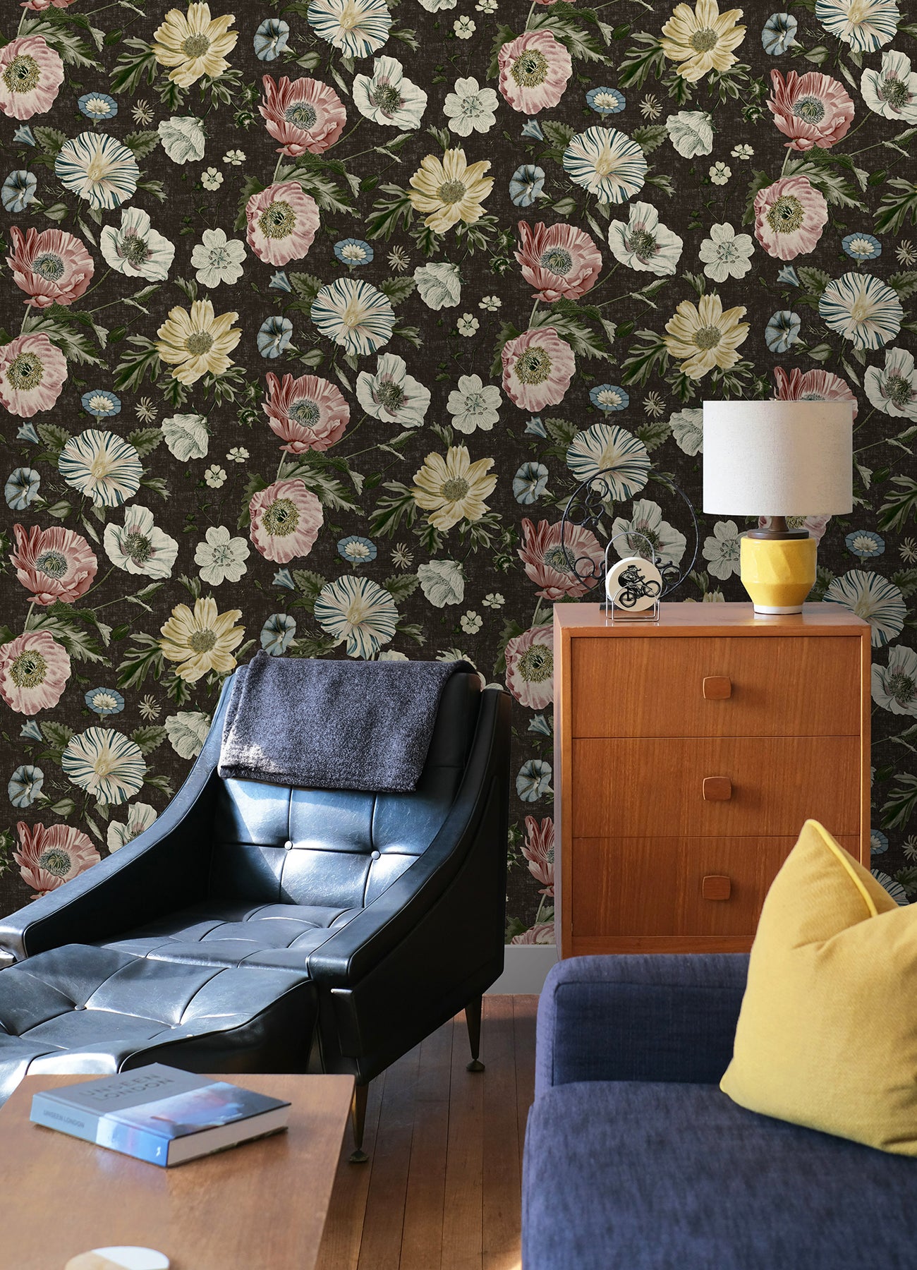 Vintage Poppy Peel & Stick Wallpaper  RoomMates Decor   