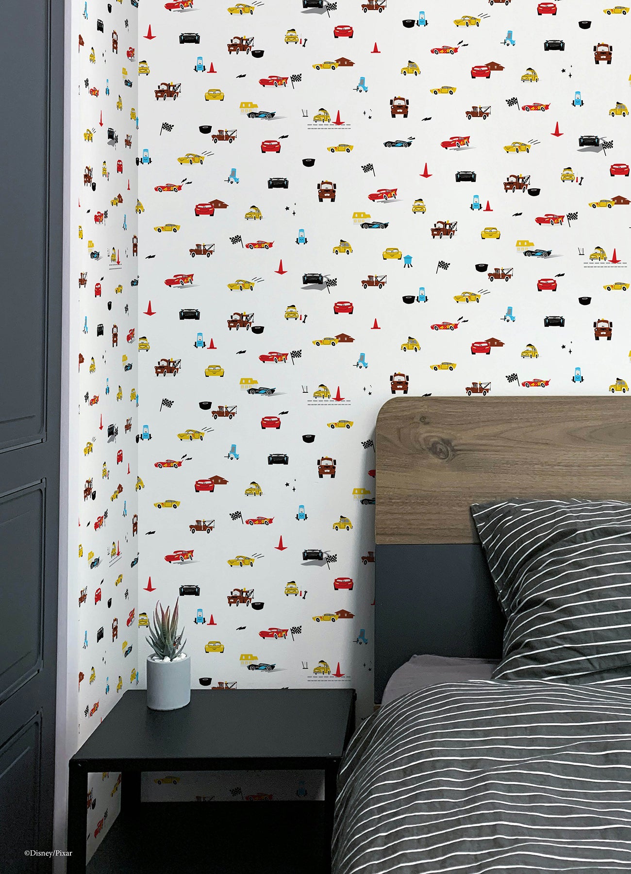 Disney & Pixar Cars Racing Peel & Stick Wallpaper Peel and Stick Wallpaper RoomMates Decor