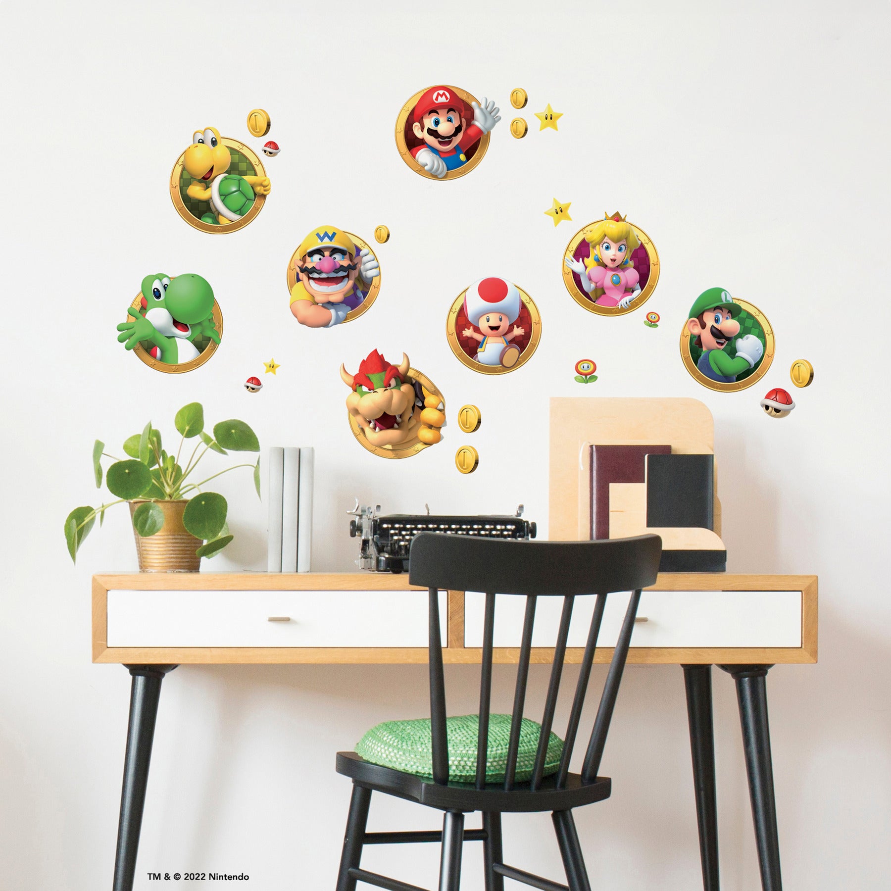 Super Mario Character Peel & Stick Wall Decals Wall Decals RoomMates   