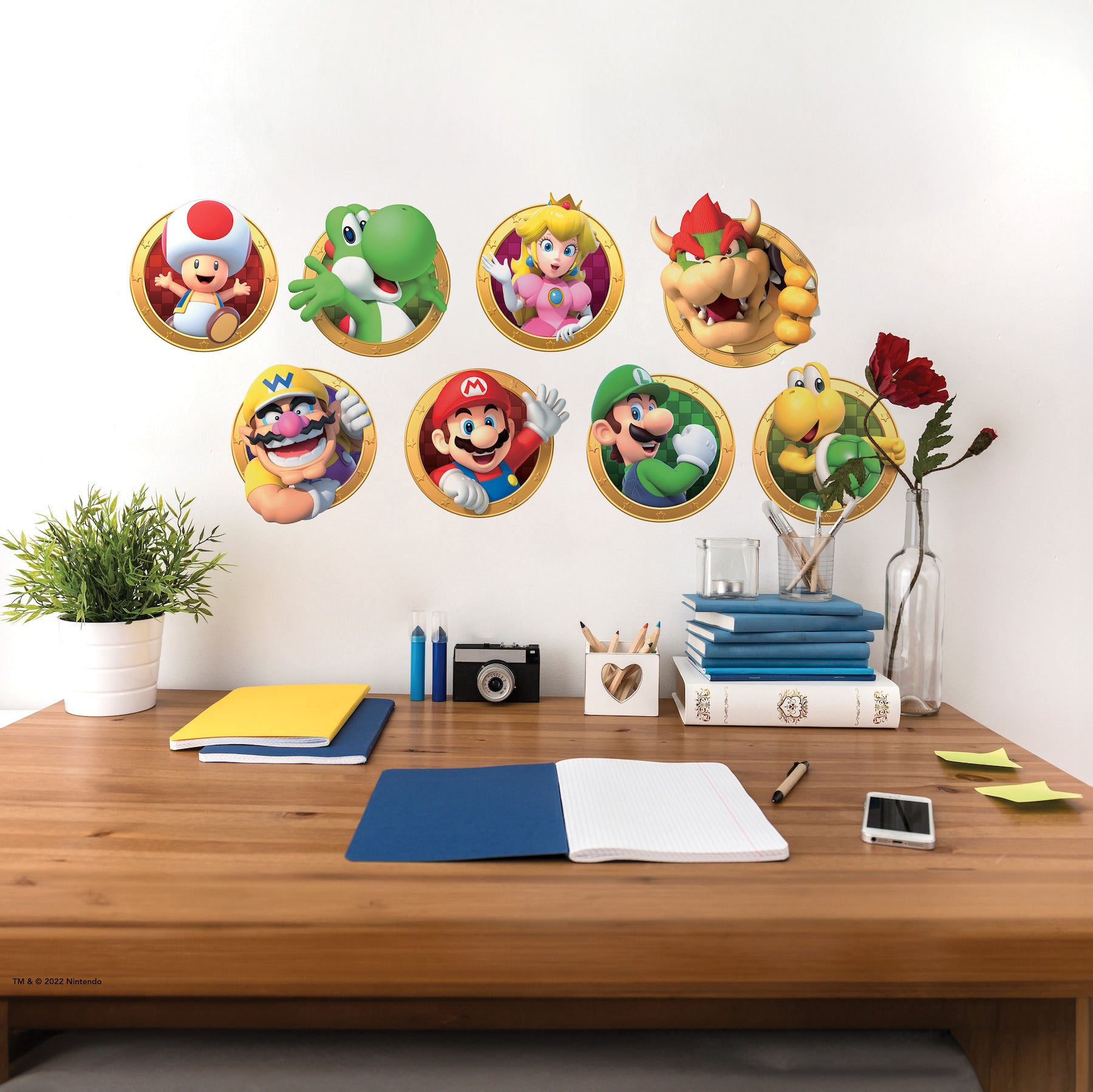 Super Mario Character Peel & Stick Wall Decals Wall Decals RoomMates   