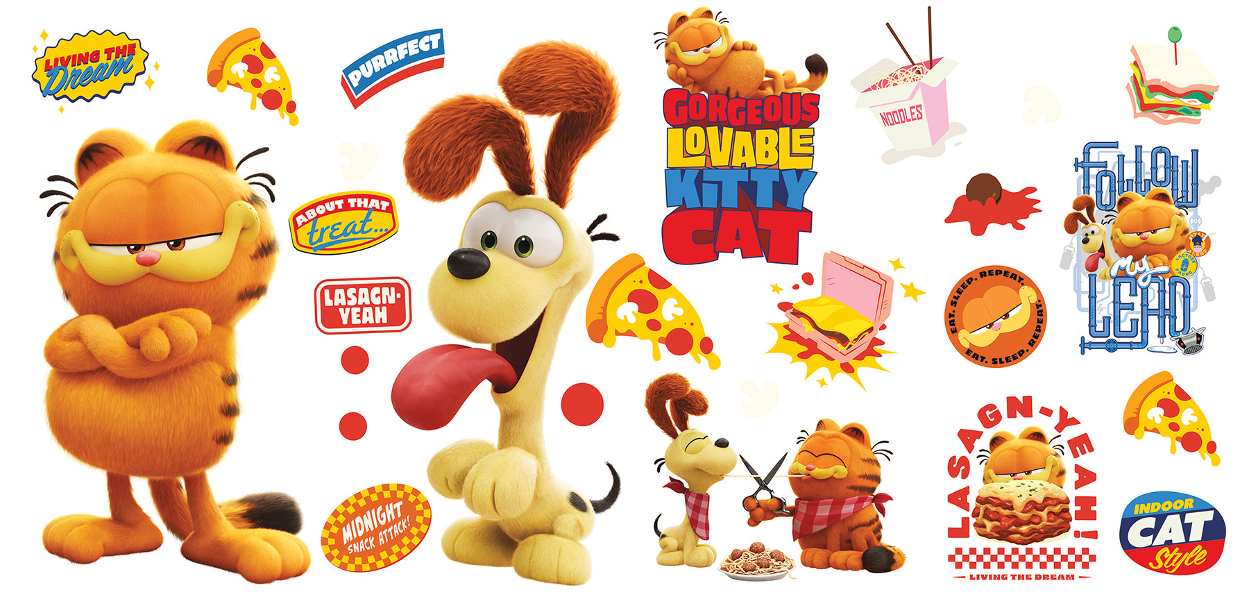 The Garfield Movie Wall Decals Wall Decals RoomMates   