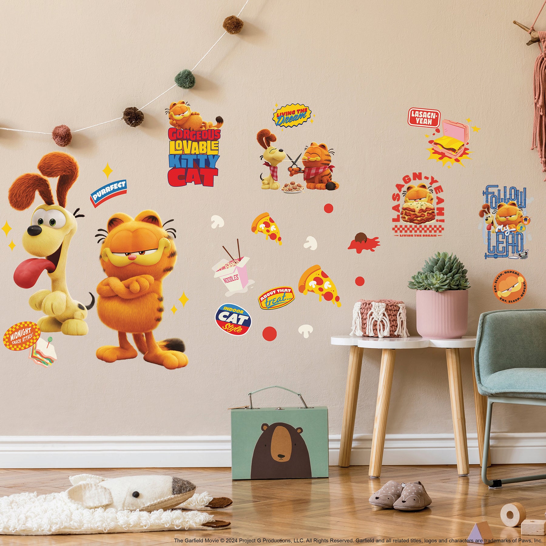 The Garfield Movie Wall Decals Wall Decals RoomMates   