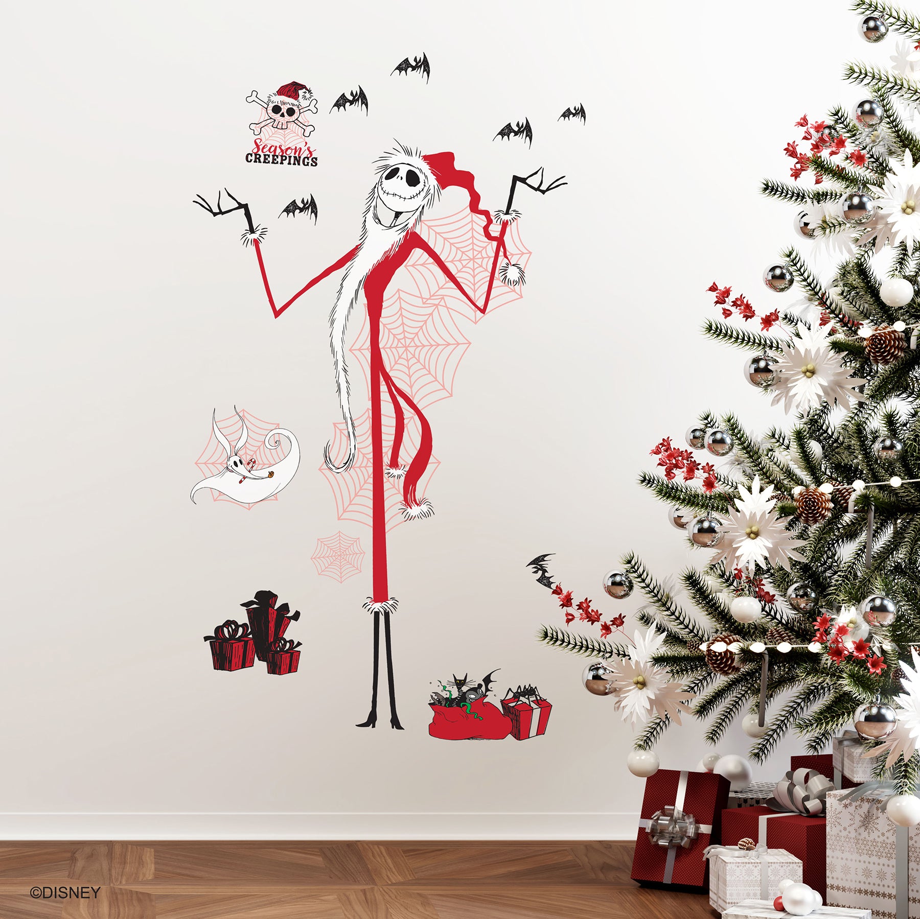 Disney Tim Burton's Nightmare Before Christmas Holiday Giant Wall Decals Wall Decals RoomMates   