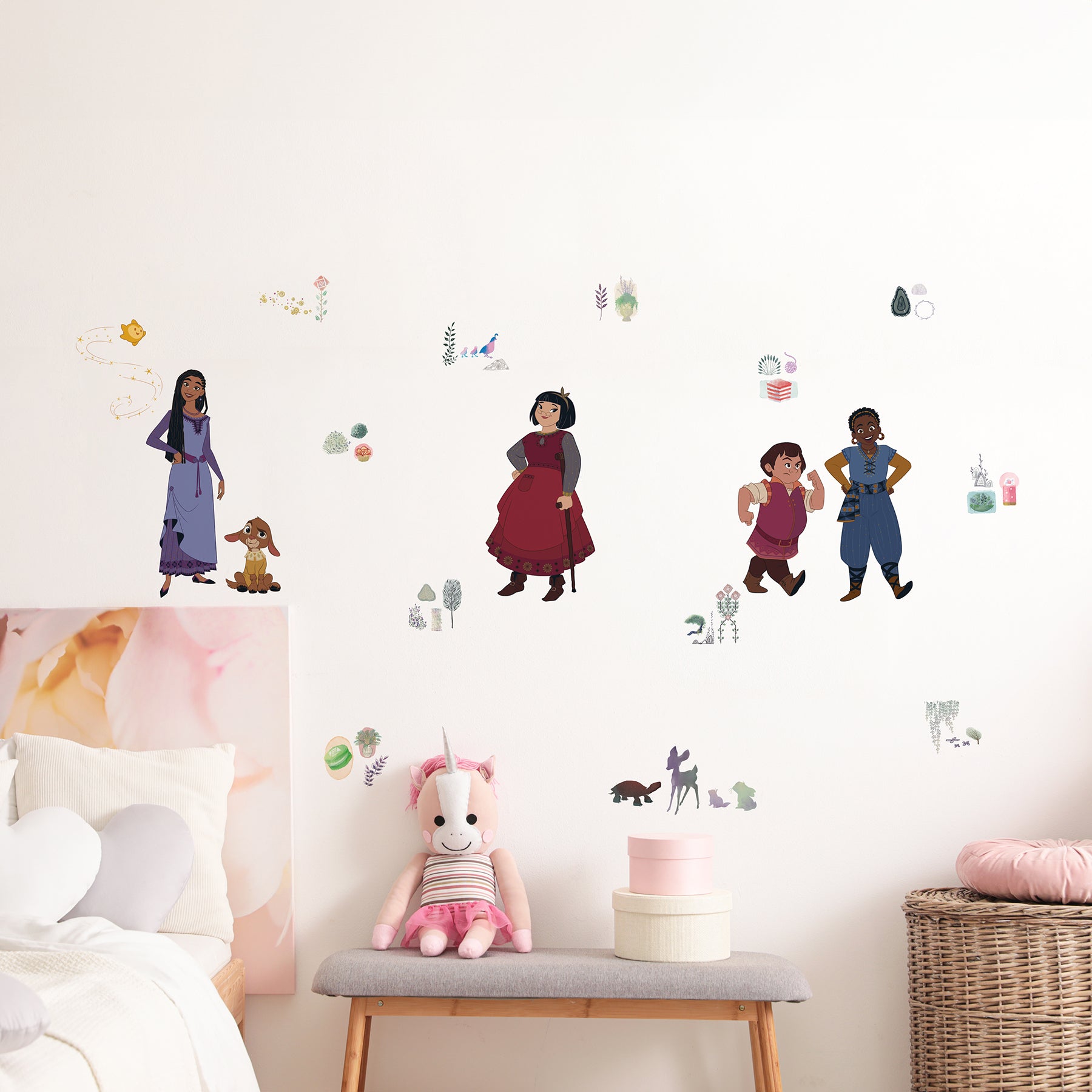 Wish Asha and Friends Wall Decals Wall Decals RoomMates   