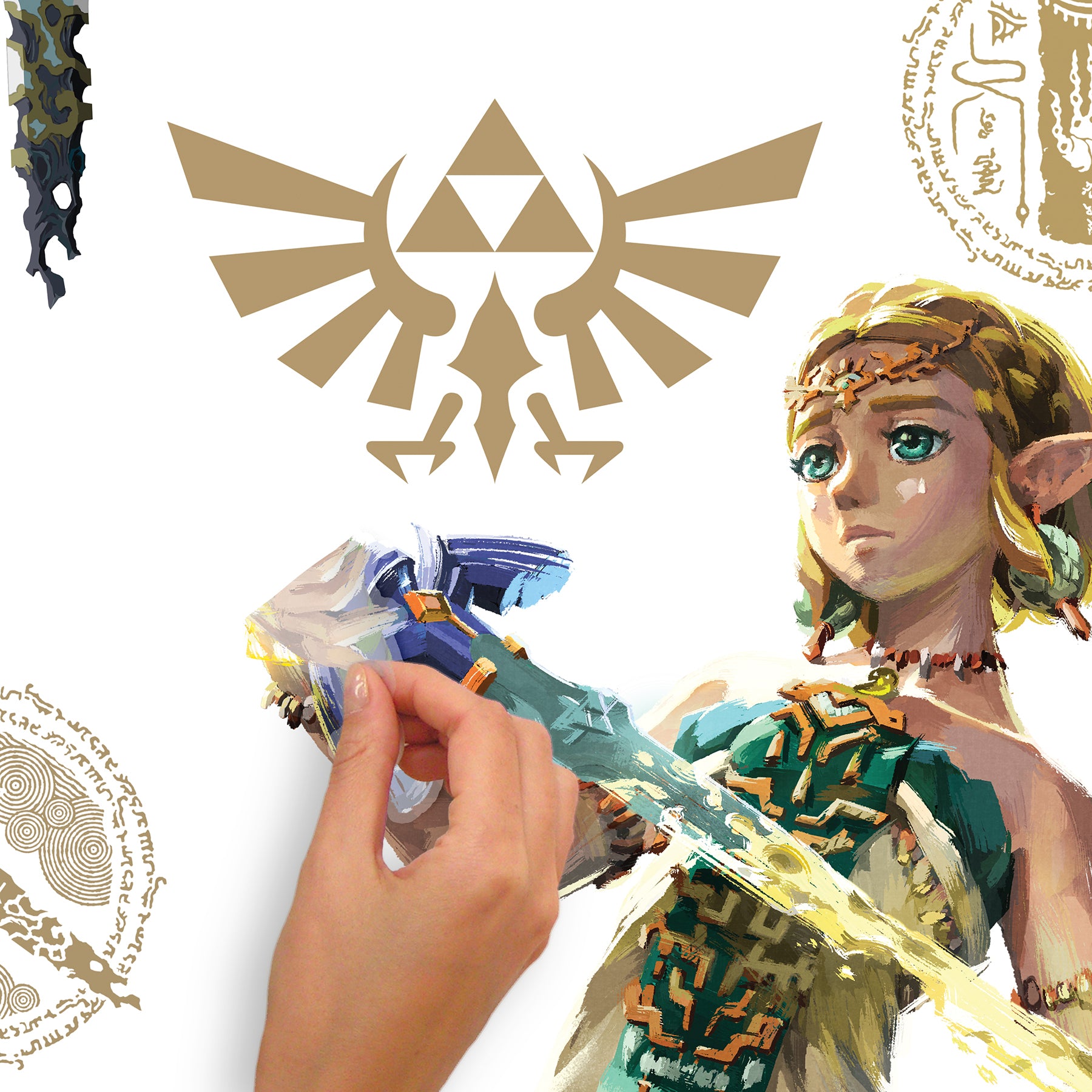 The Legend of Zelda™: Tears of the Kingdom - Zelda & Link Wall Decals Wall Decals RoomMates Decor   