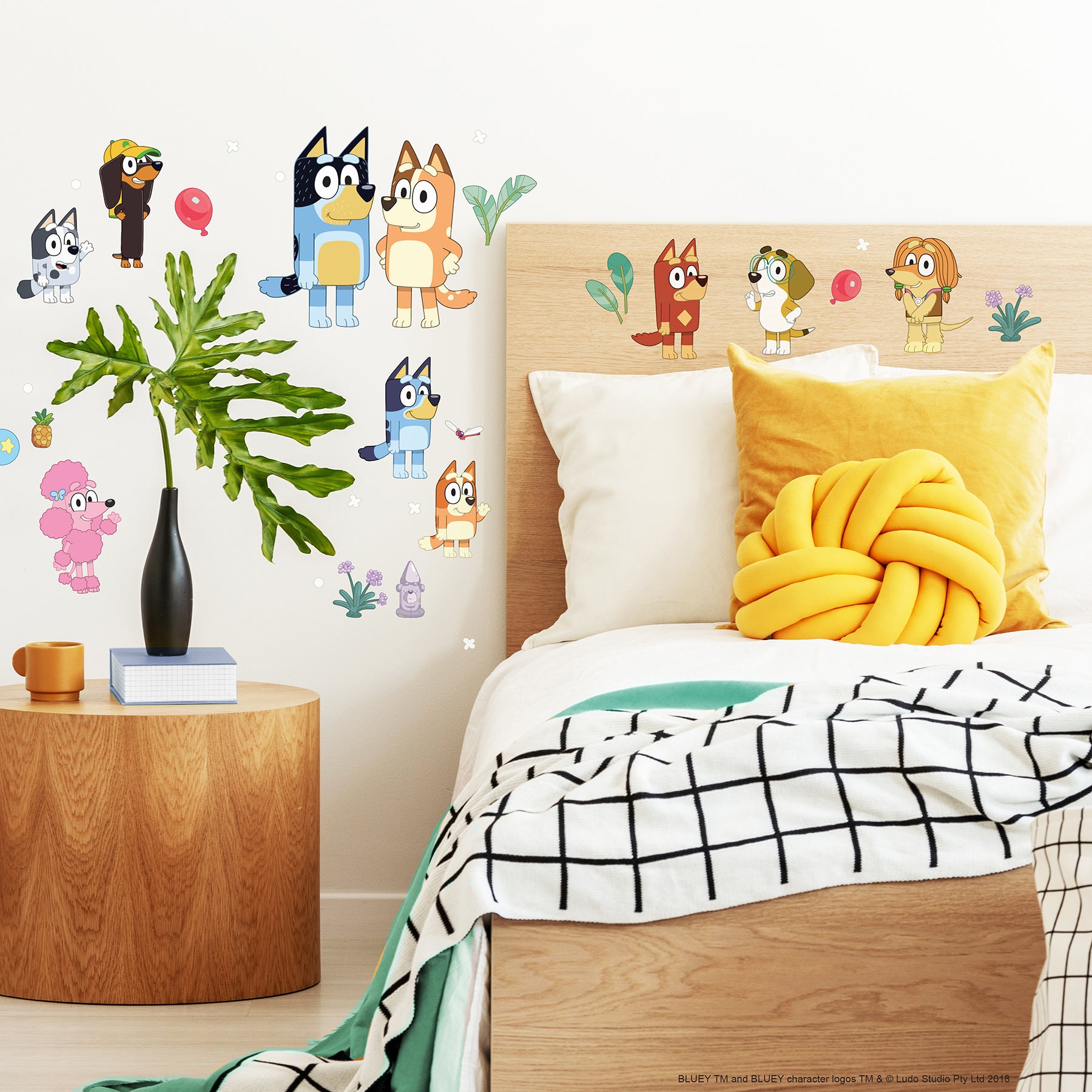 Bluey Family & Friends Peel and Stick Wall Decals Wall Decals RoomMates Decor   
