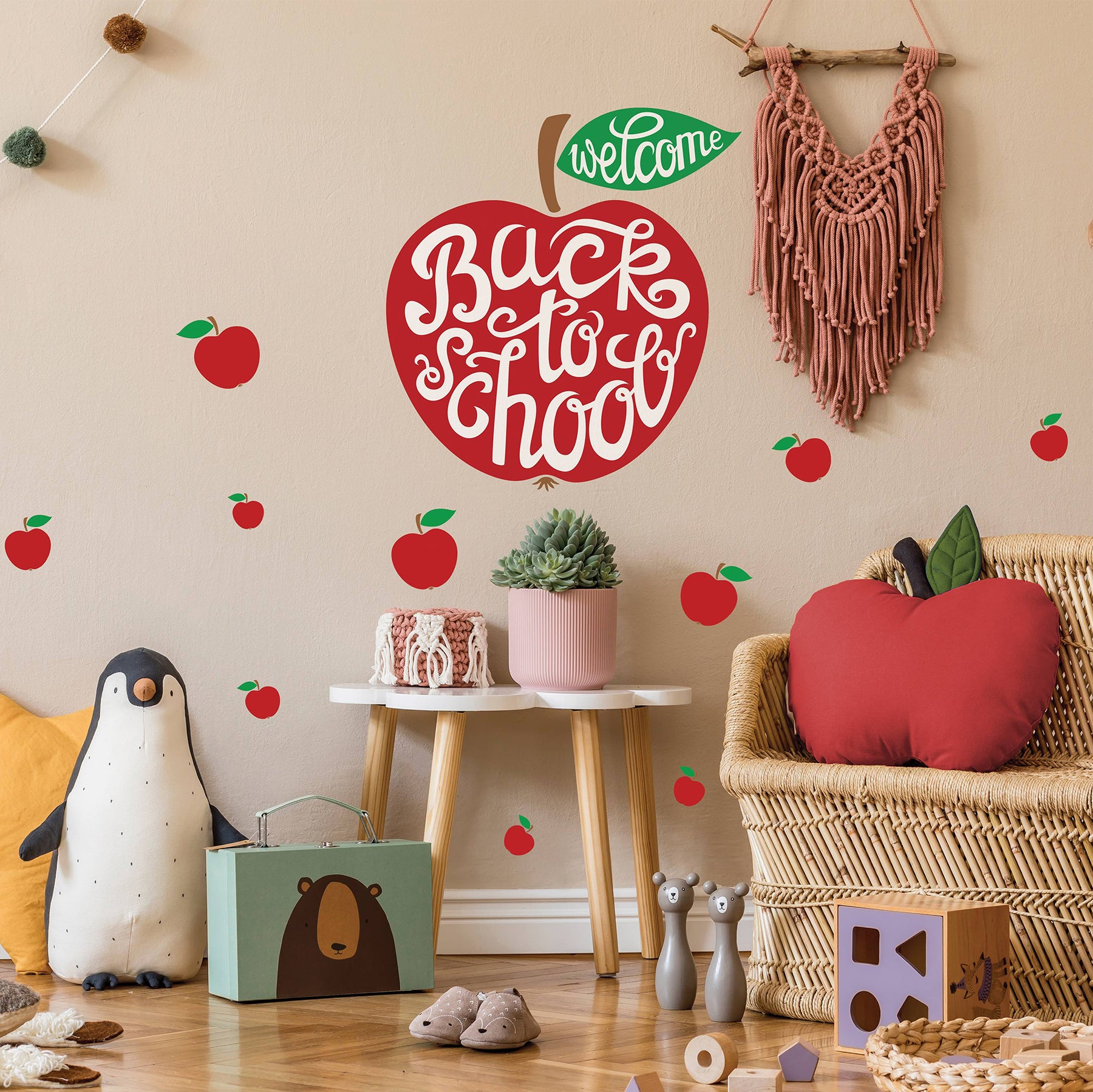 Back to School Apple Wall Decals Wall Decals RoomMates Decor   