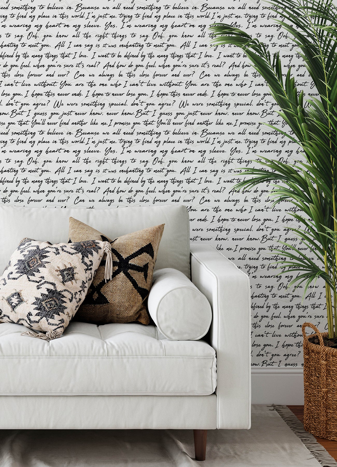 Love Letters Peel & Stick Wallpaper Peel and Stick Wallpaper RoomMates   