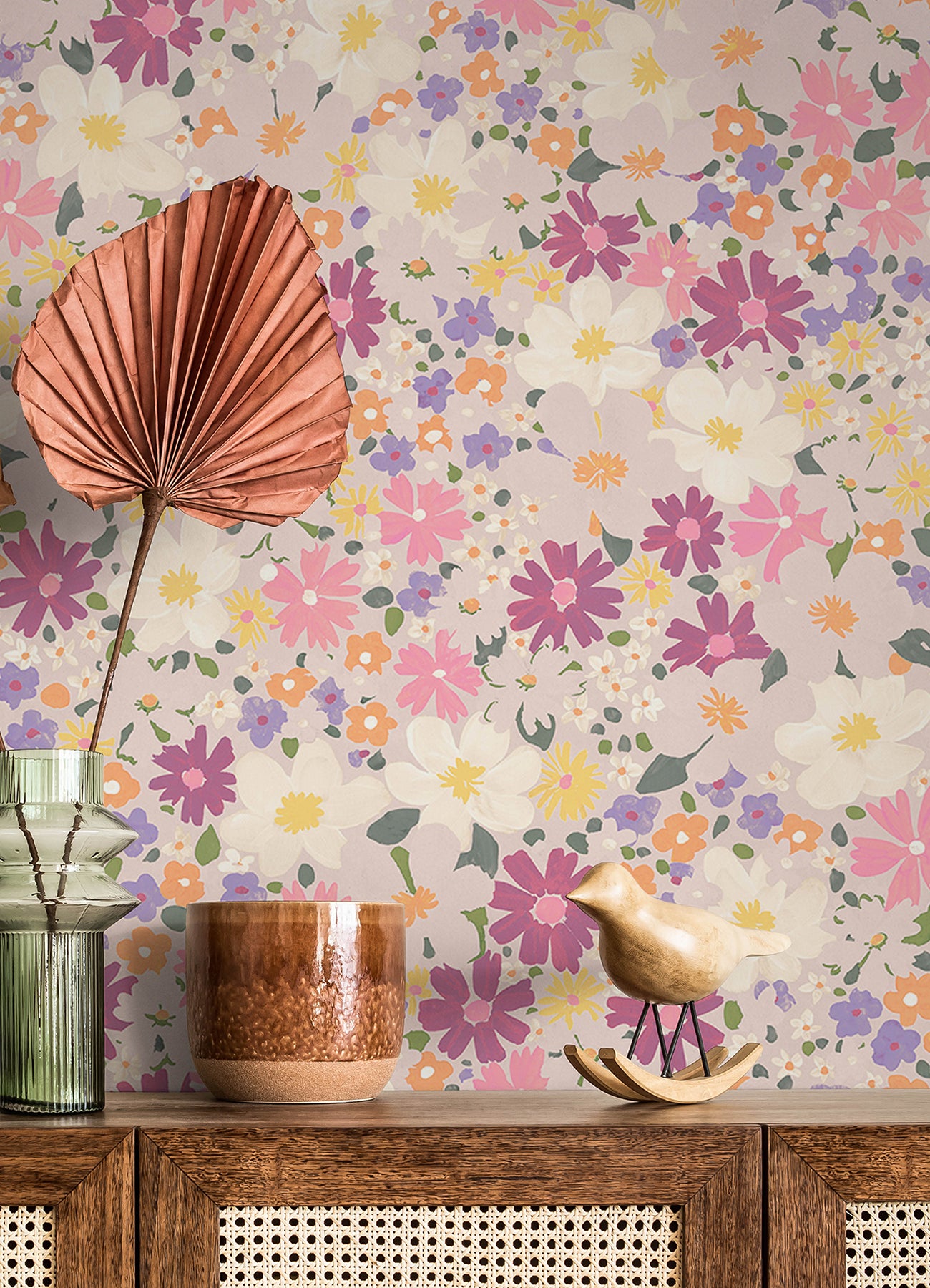 Wildflower Impressions Peel and Stick Wallpaper RoomMates   