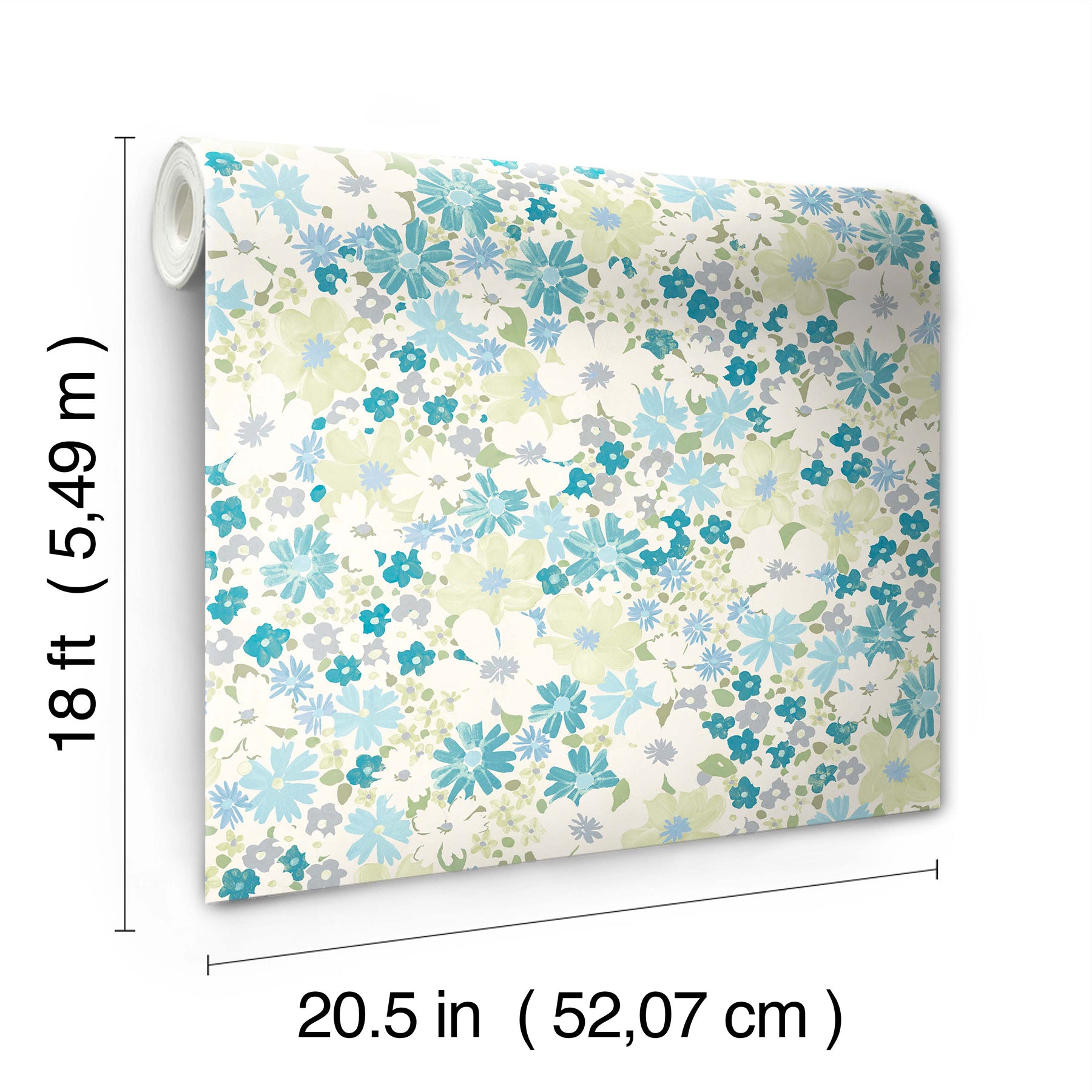 Wildflower Impressions Peel and Stick Wallpaper RoomMates   