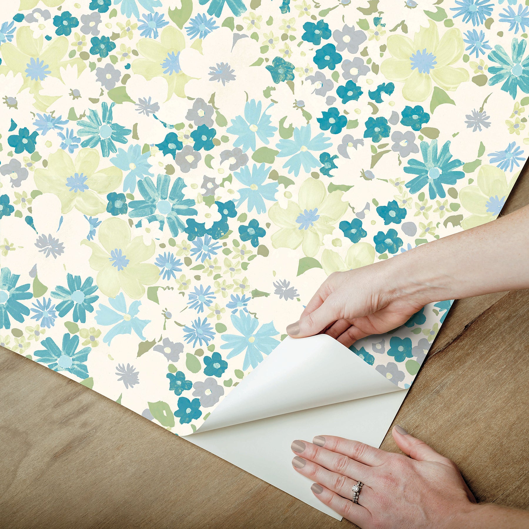 Wildflower Impressions Peel and Stick Wallpaper RoomMates   