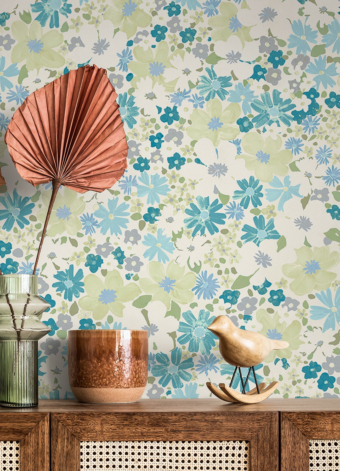 Wildflower Impressions Peel and Stick Wallpaper RoomMates   