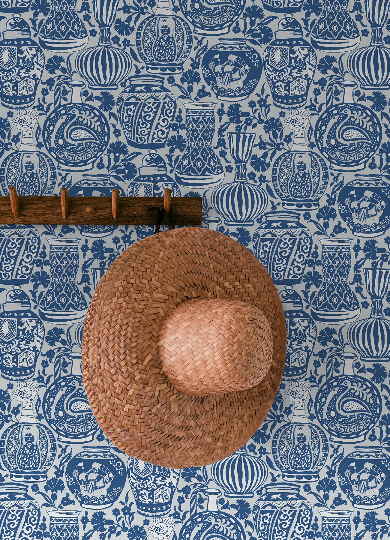 Delft Pottery Peel & Stick Wallpaper Peel and Stick Wallpaper RoomMates