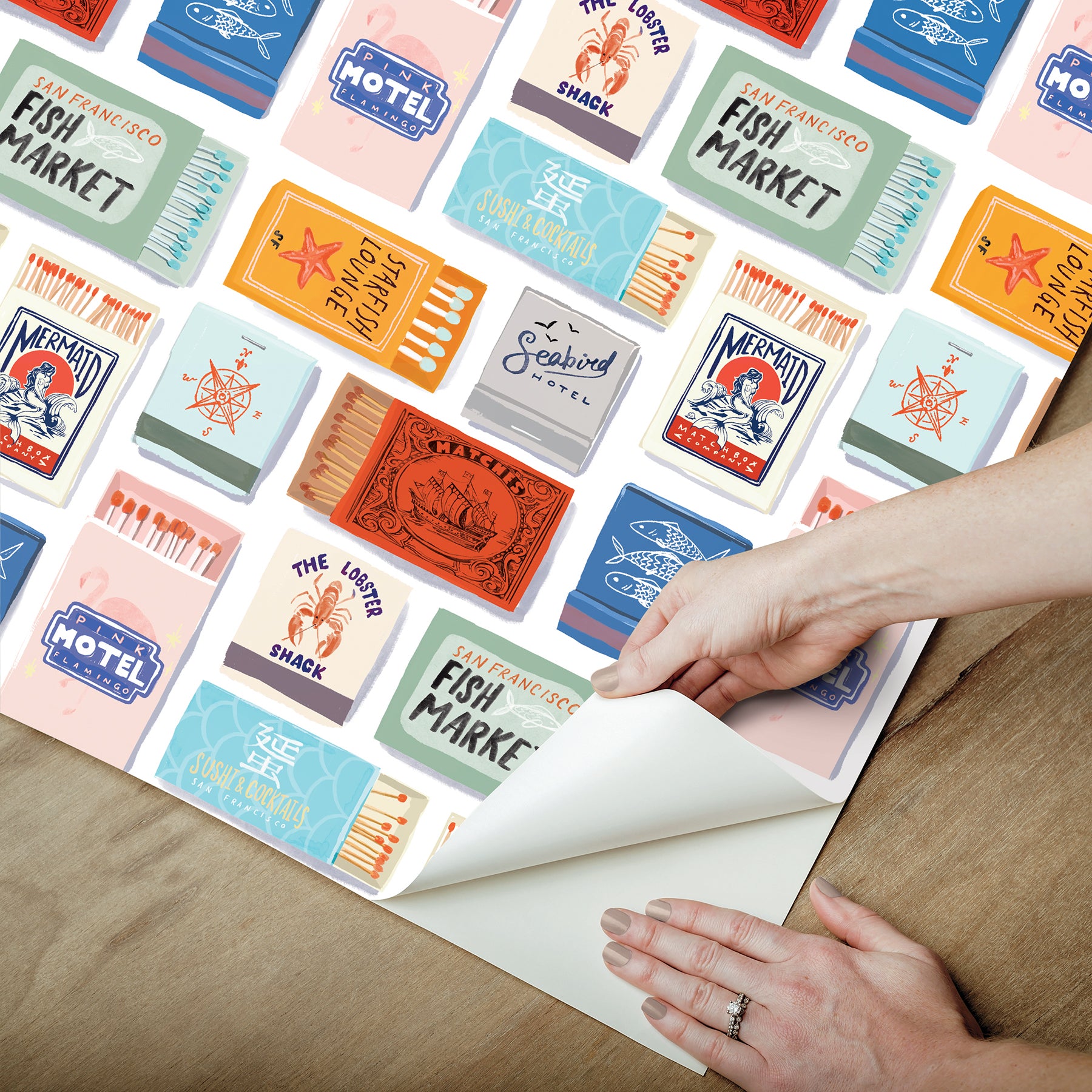 The Perfect Match Peel & Stick Wallpaper Peel and Stick Wallpaper RoomMates