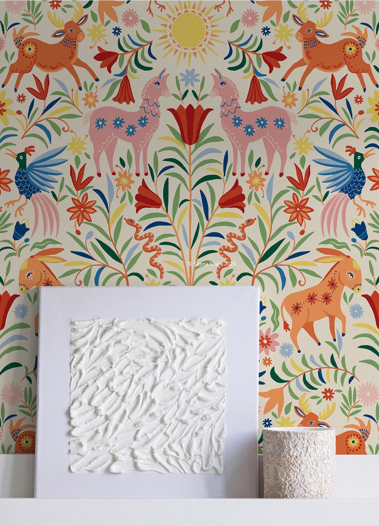 Whimsical Creatures Peel & Stick Wallpaper Peel and Stick Wallpaper RoomMates