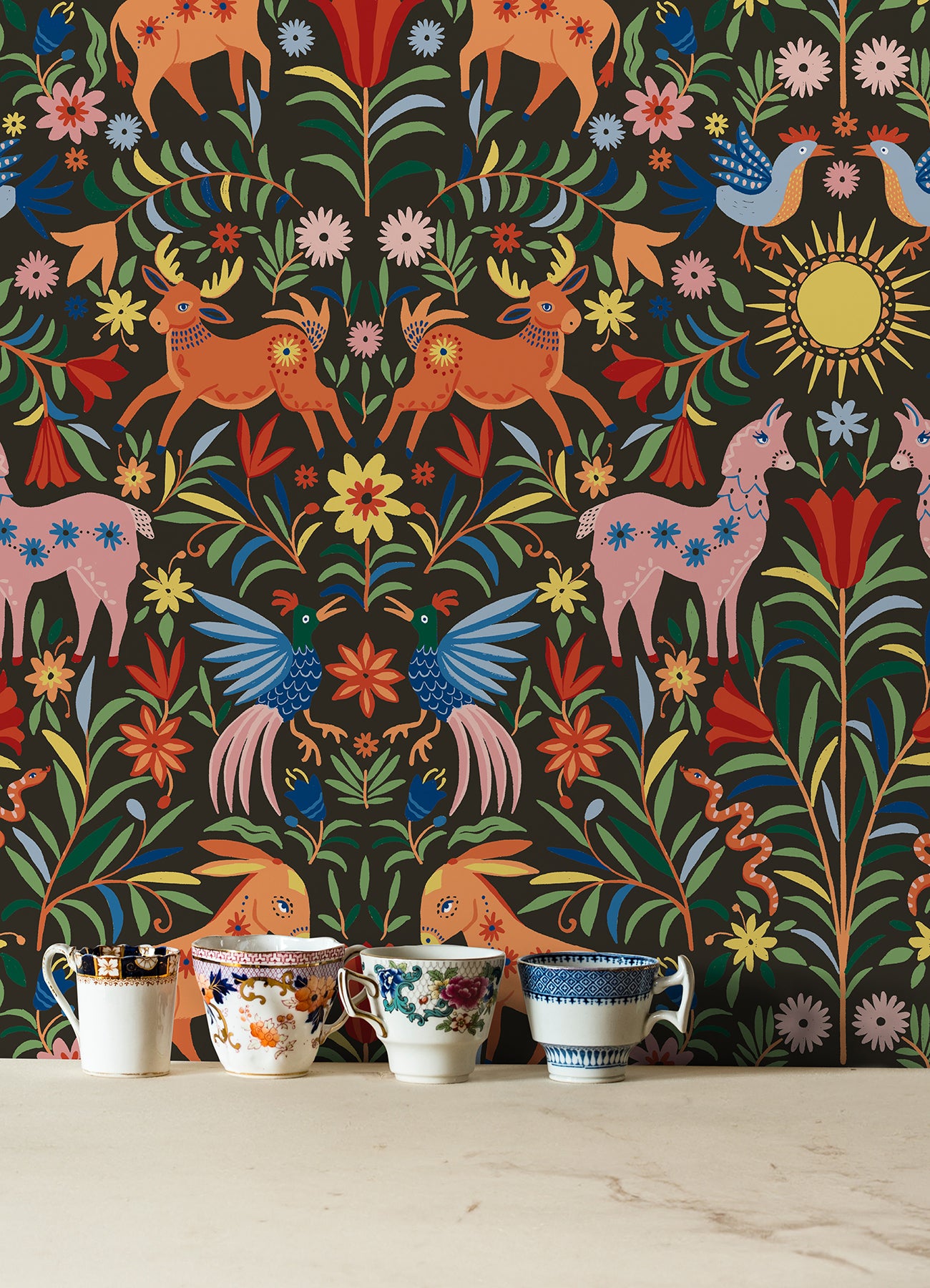 Whimsical Creatures Peel & Stick Wallpaper Peel and Stick Wallpaper RoomMates
