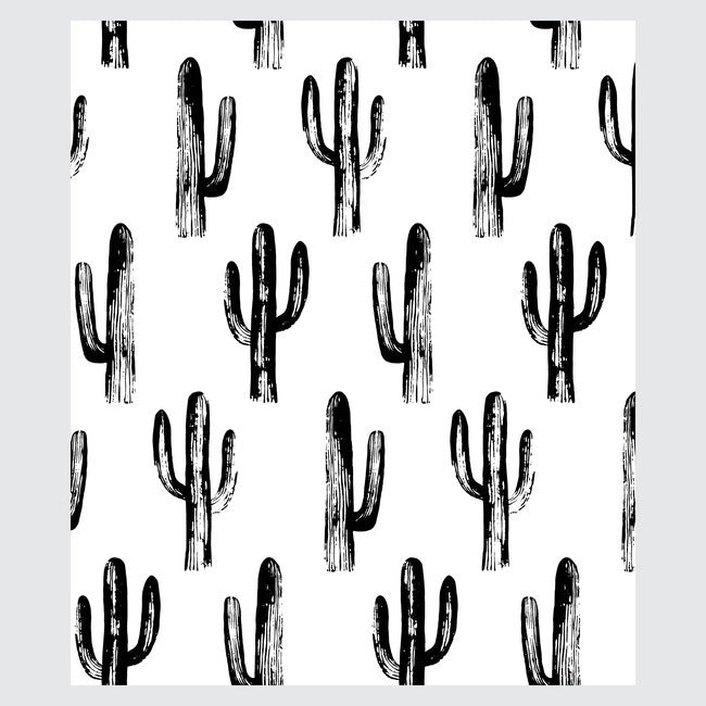 Black & White Cactus Tapestry Tapestry RoomMates   