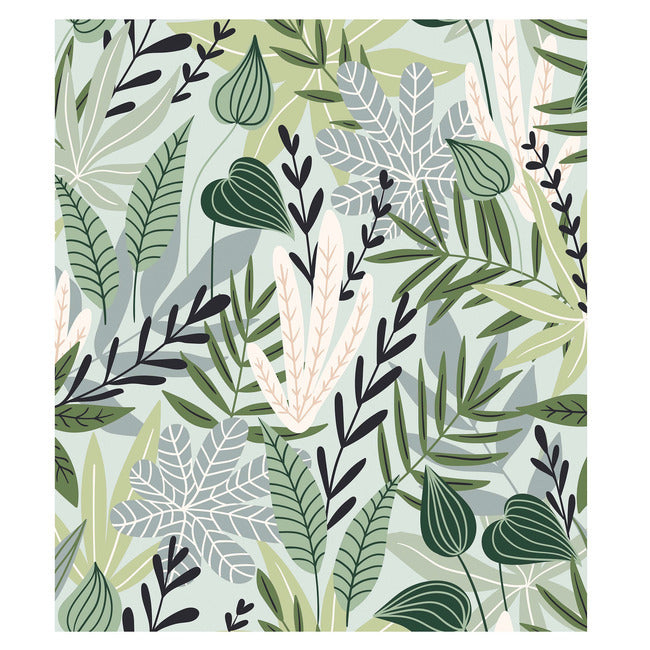 Tropical Leaves Tapestry Tapestry RoomMates   