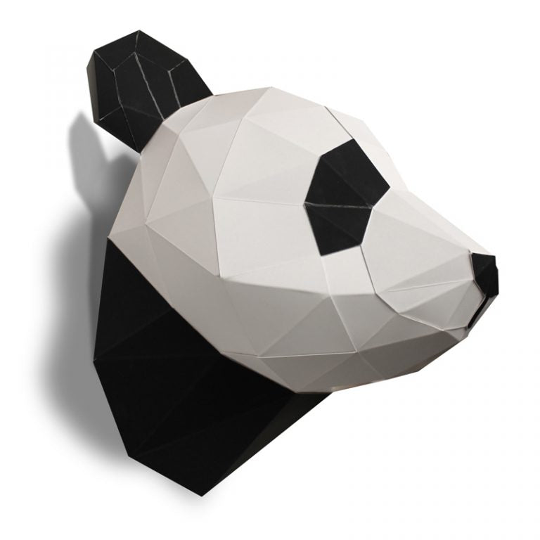Panda Paper Animal Head Trophy Animal Trophy Heads RoomMates   