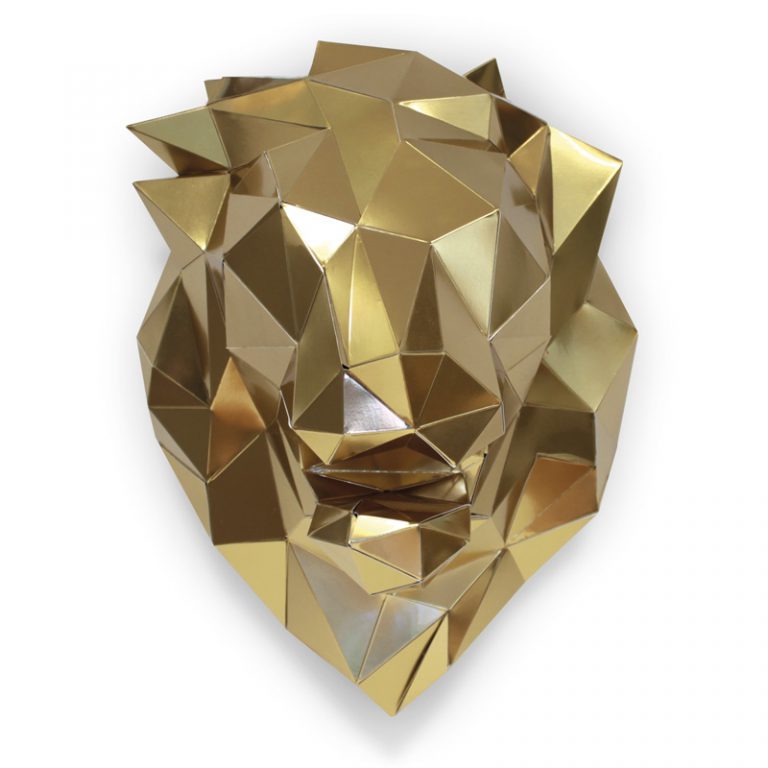 Lion Paper Animal Head Trophy Animal Trophy Heads RoomMates   