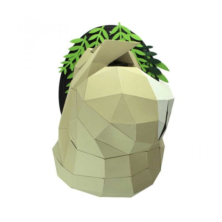 Sloth and Branch Paper Animal Head Trophy Animal Trophy Heads RoomMates   