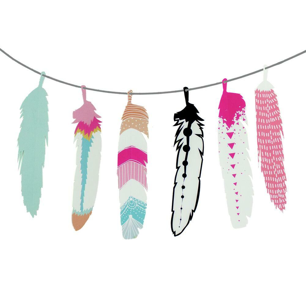 Feather Paper Mobile Animal Trophy Heads RoomMates   