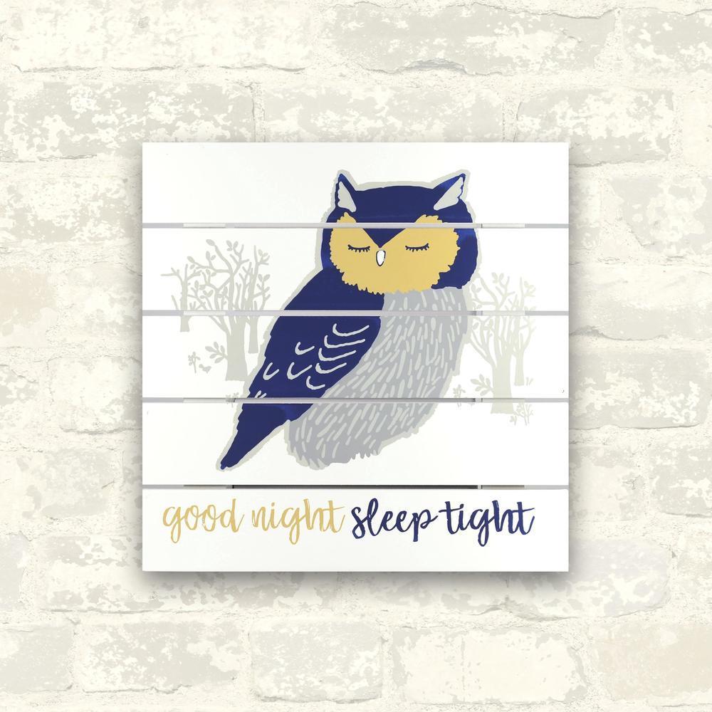 Patina Vie Good Night Sleep Tight Wood Plank Wood Plank Art RoomMates   