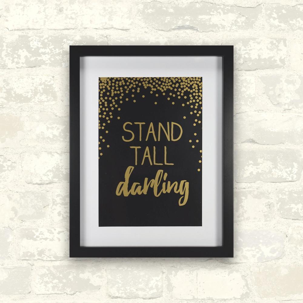 Stand Tall Darling Framed Art - Gold Framed Art RoomMates   