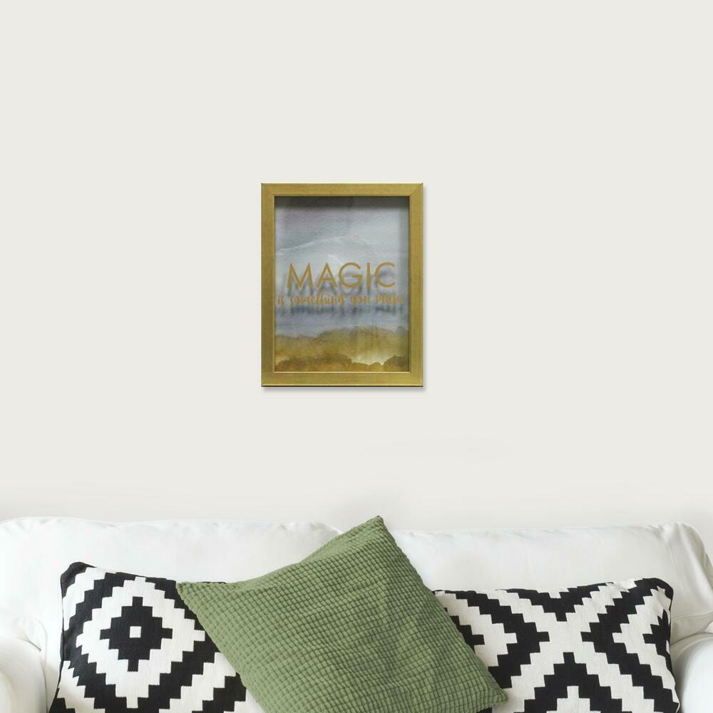 Magic is Something You Make Blue Shadowbox Framed Art RoomMates   