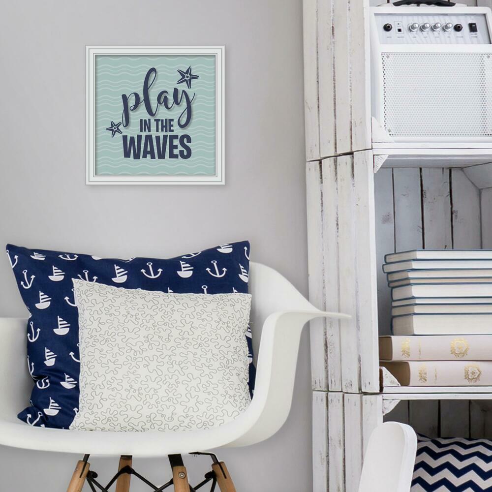 Play in the Waves Shadowbox Framed Art RoomMates   