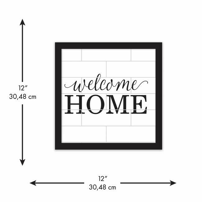 Welcome Home Tile And Type Framed Wall Art Framed Art RoomMates   