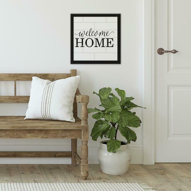 Welcome Home Tile And Type Framed Wall Art Framed Art RoomMates   