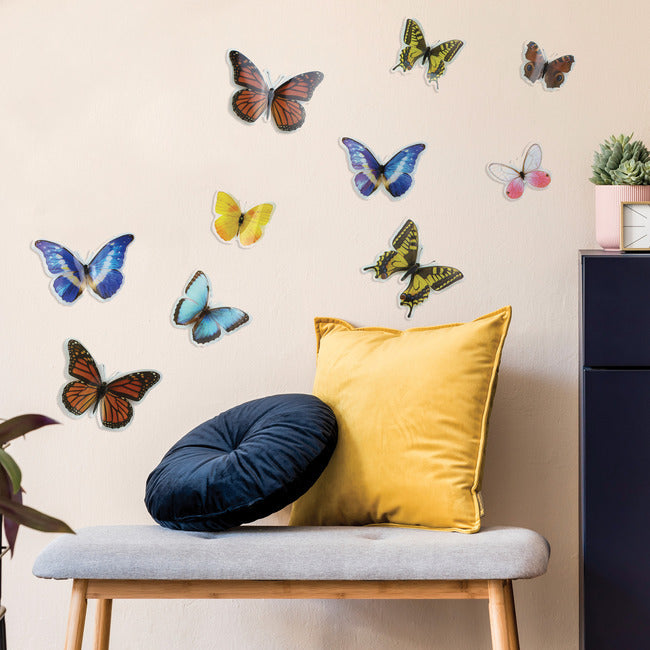 Colorful Butterfly Embellishments Wall Decals RoomMates   
