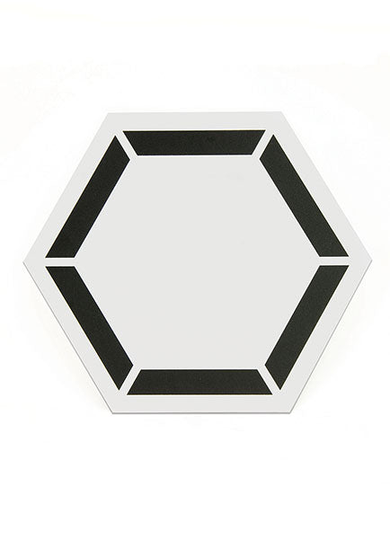 Coltrane Peel and Stick Hexagon Floor Tile Peel and Stick Floor Tiles FloorPops   