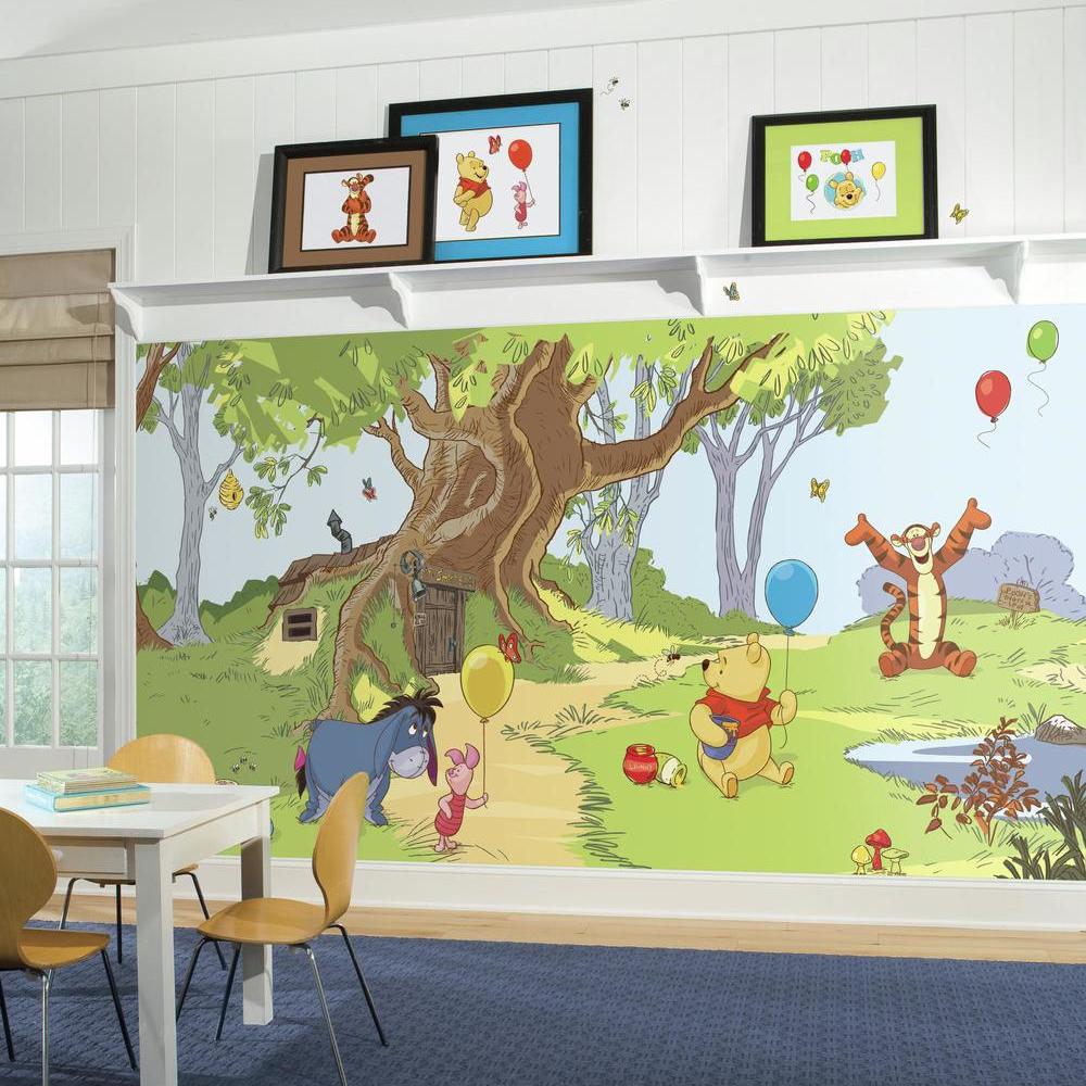 Pooh & Friends XL Spray and Stick Wallpaper Mural Wall Murals RoomMates   