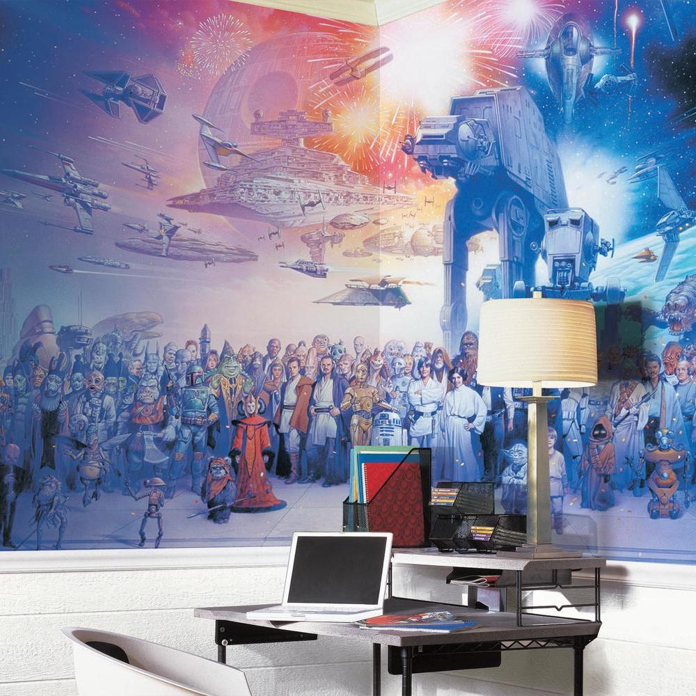 Star Wars Saga XL Spray and Stick Wallpaper Mural Wall Murals RoomMates   