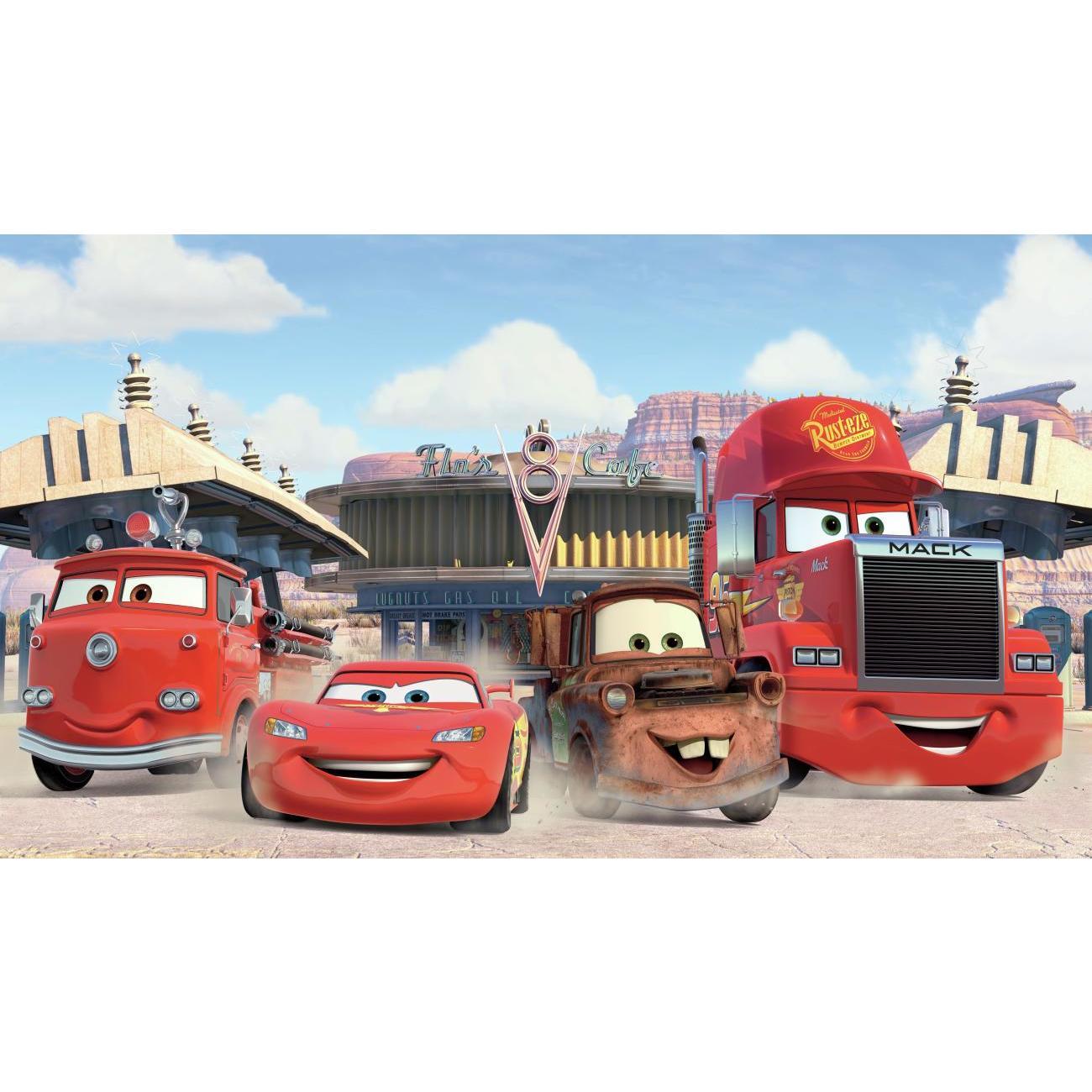 Disney Pixar Cars Friends to the Finish XL Spray and Stick Wallpaper Mural Wall Murals RoomMates Mural  
