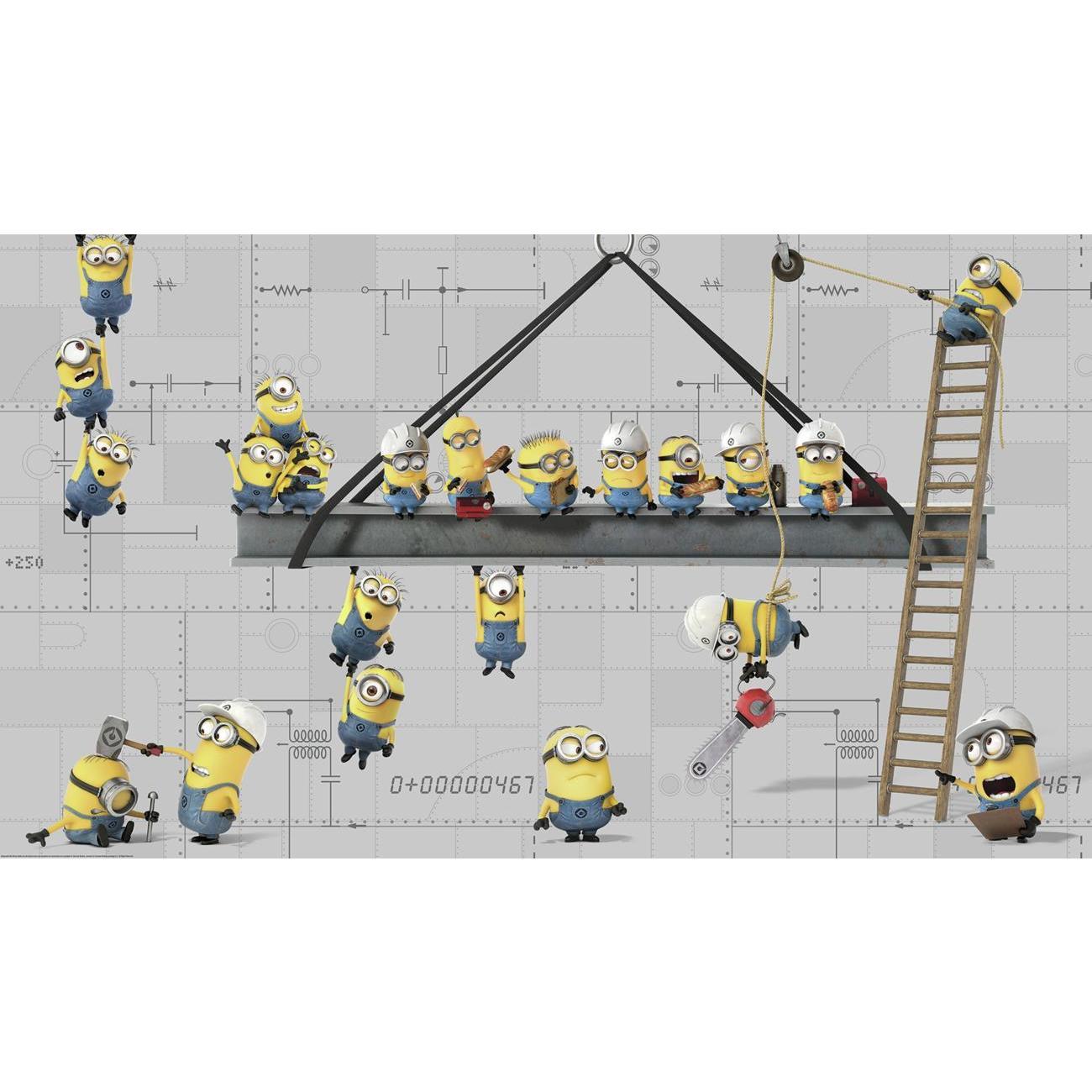 Minions At Work XL Spray and Stick Wallpaper Mural Wall Murals RoomMates Each  