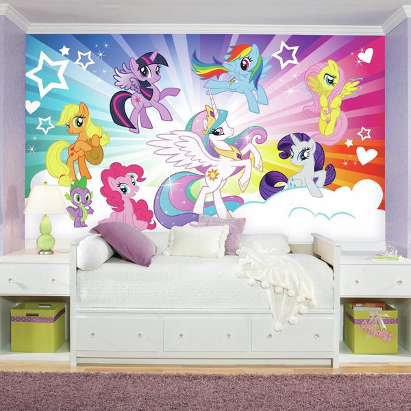 My Little Pony Characters Wall Decals With Glitter – US Wall Decor