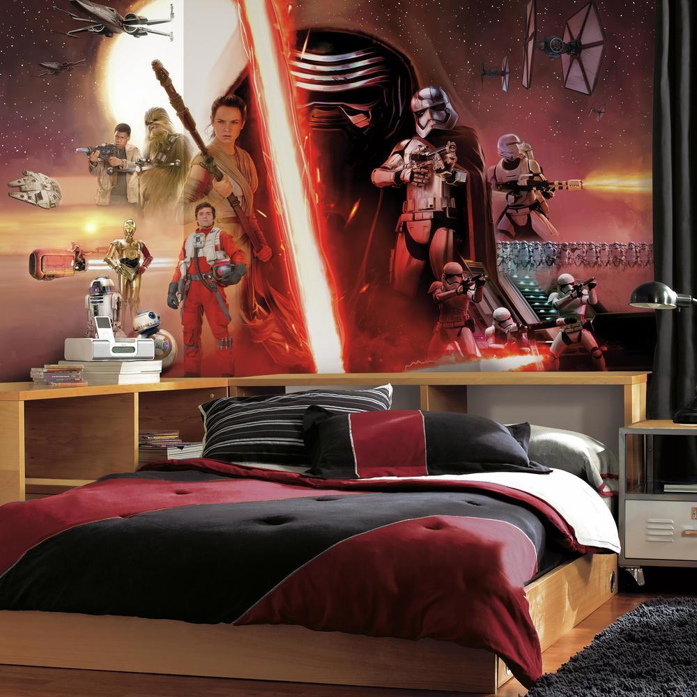 Star Wars: The Force Awakens Spray and Stick Wallpaper Mural Wall Murals RoomMates   