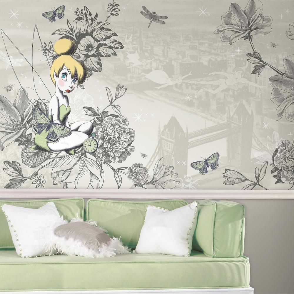 Vintage Tinker Bell XL Spray and Stick Wallpaper Mural Wall Murals RoomMates   