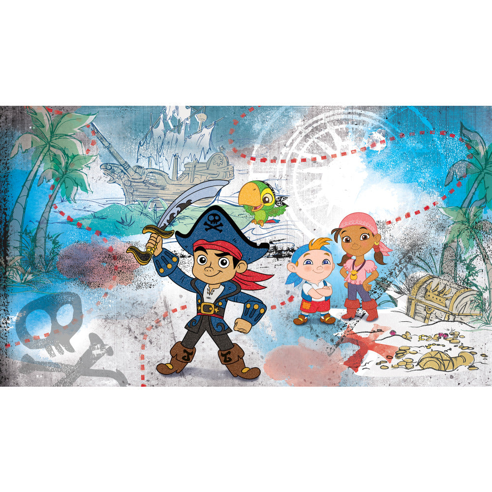 Captain Jake and the Never Land Pirates XL Prepasted Wall Mural Wall Murals RoomMates Mural  