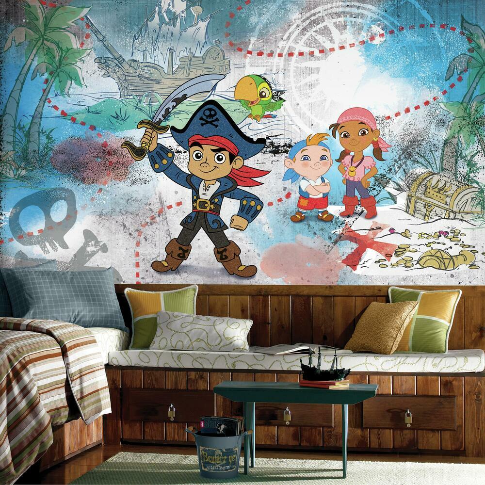 Captain Jake and the Never Land Pirates XL Prepasted Wall Mural Wall Murals RoomMates   