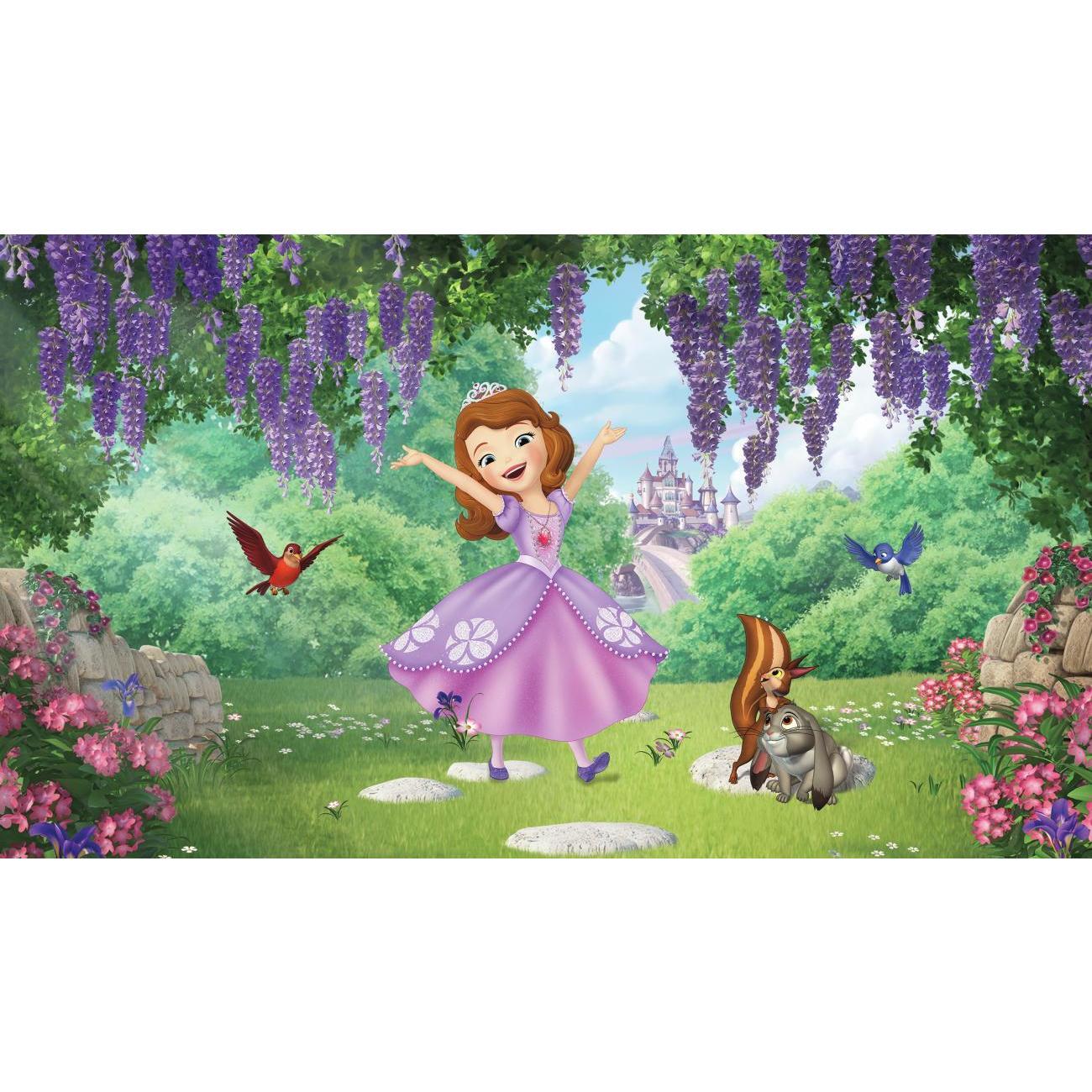 Sofia and Friends Garden XL Spray and Stick Wallpaper Mural Wall Murals RoomMates Mural  