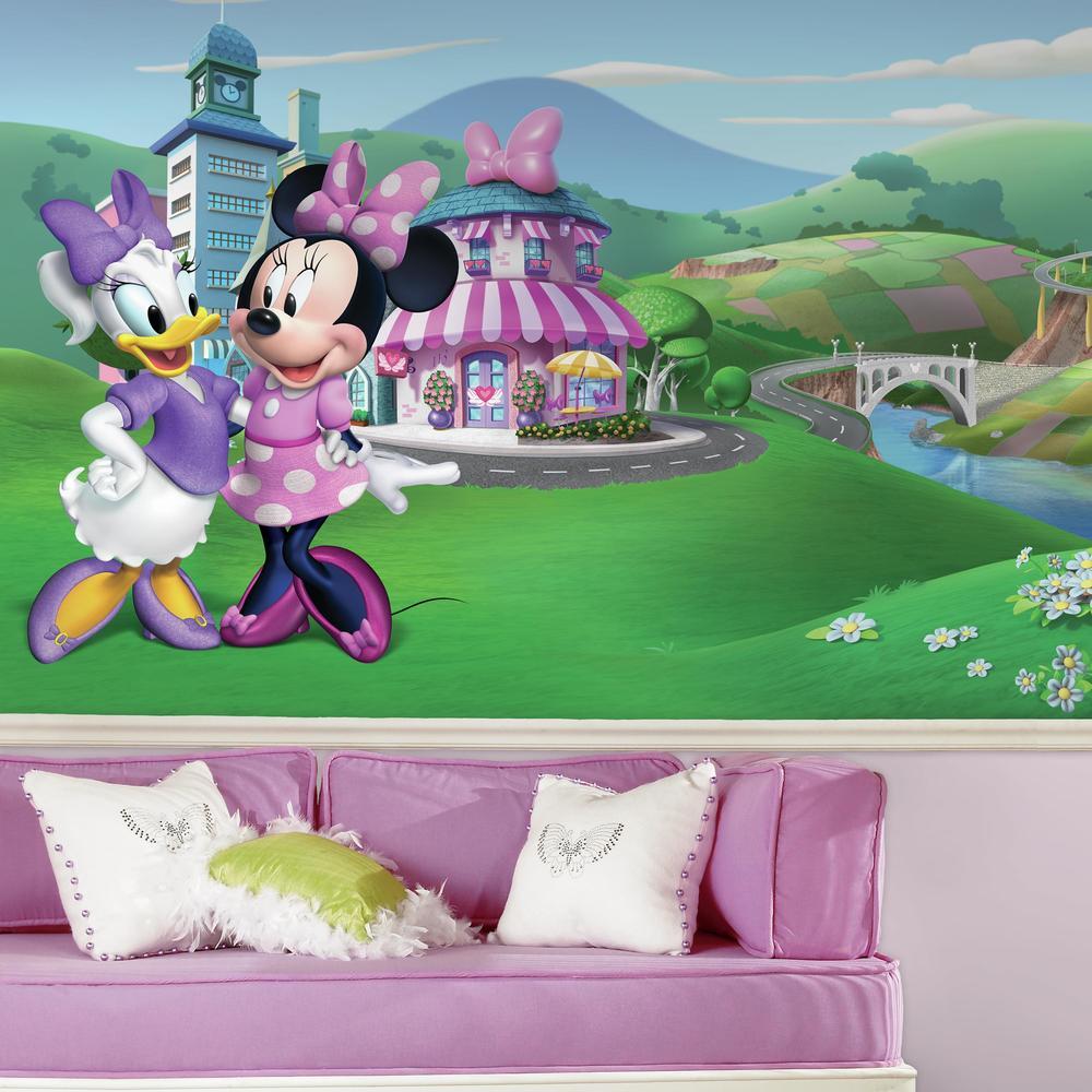 Minnie Mouse Happy Helpers XL Spray and Stick Wallpaper Mural Wall Murals RoomMates   