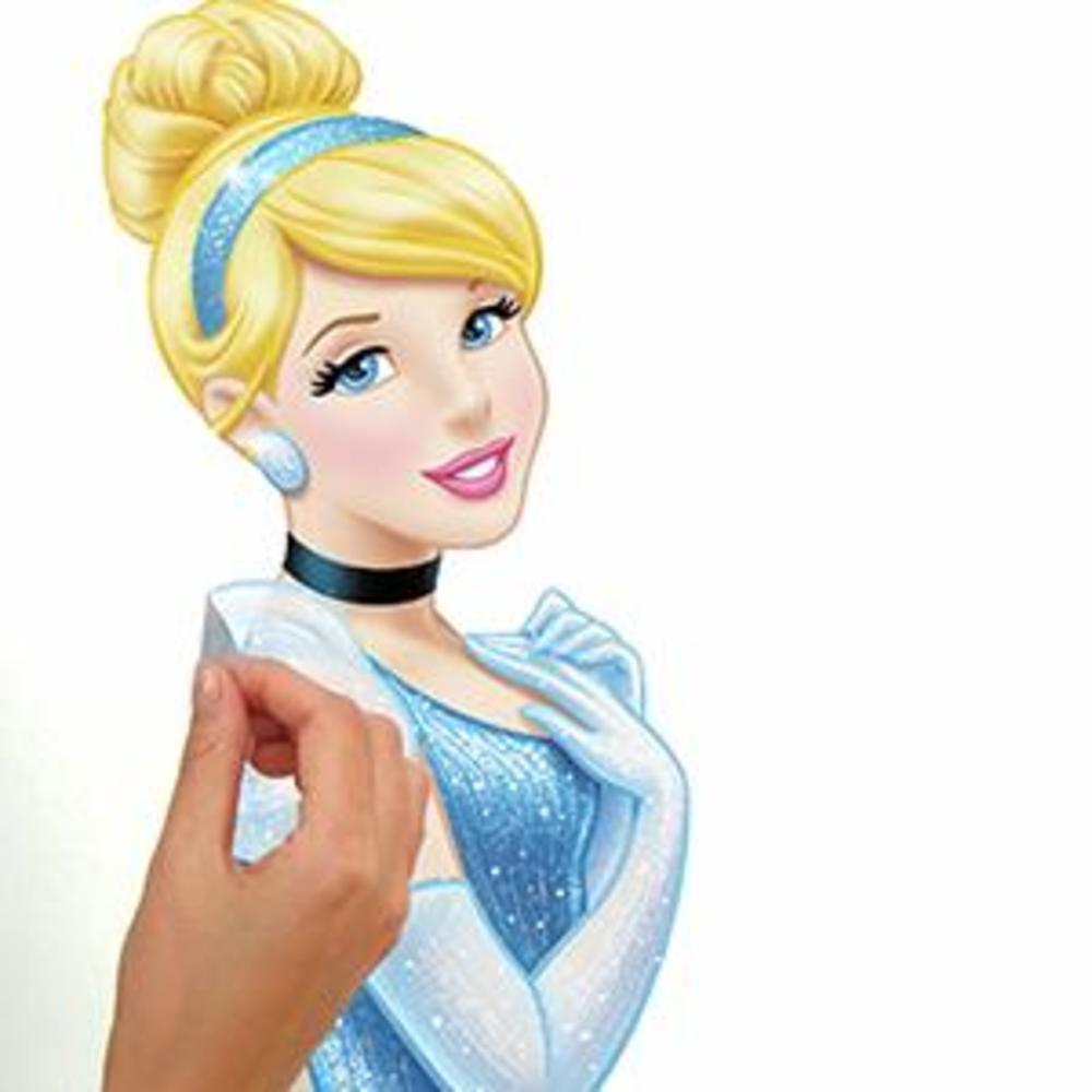 Cinderella Glamour Giant Wall Decal with Glitter Wall Decals RoomMates   