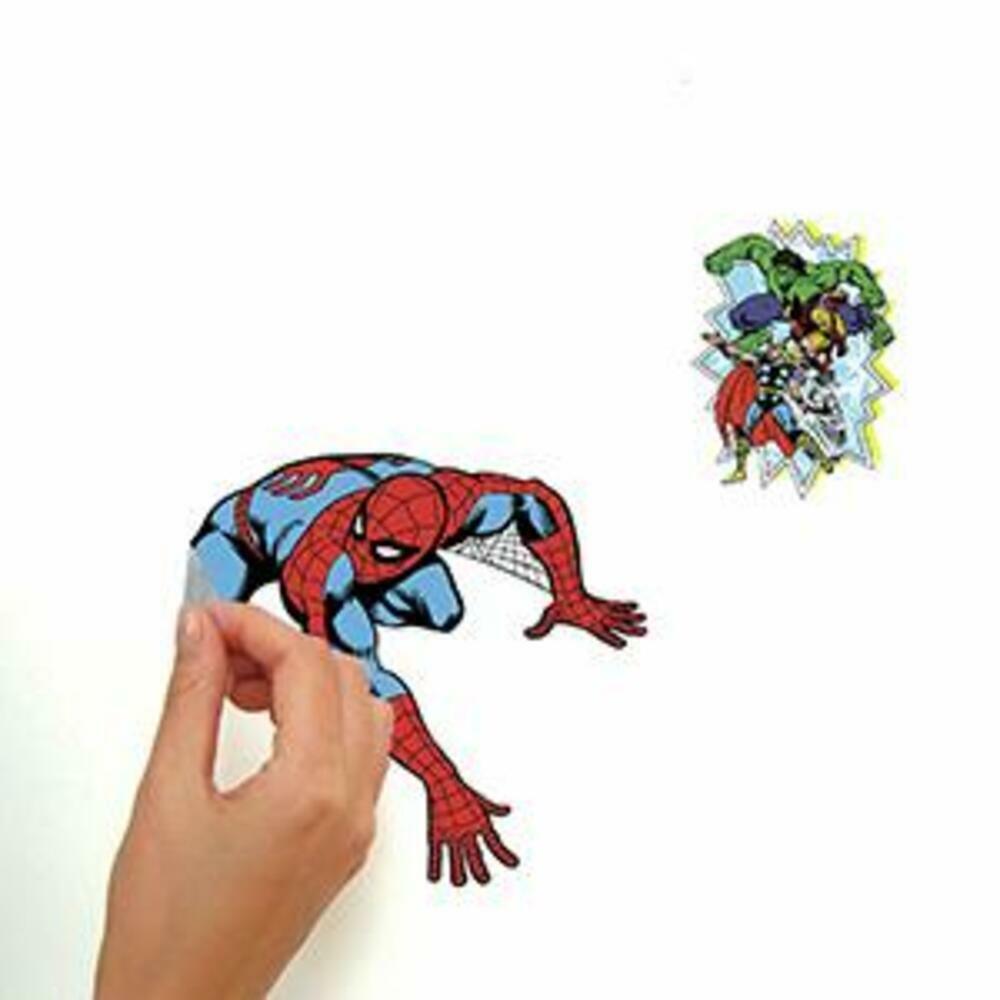 New Classic Avengers Peel and Stick Wall Decals RMK4289SCS Marvel Superhero  Children Room Stickers 