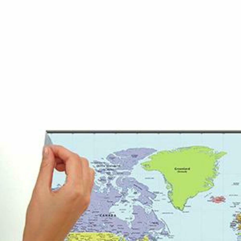 Dry Erase World Map Giant Wall Decal Wall Decals RoomMates   