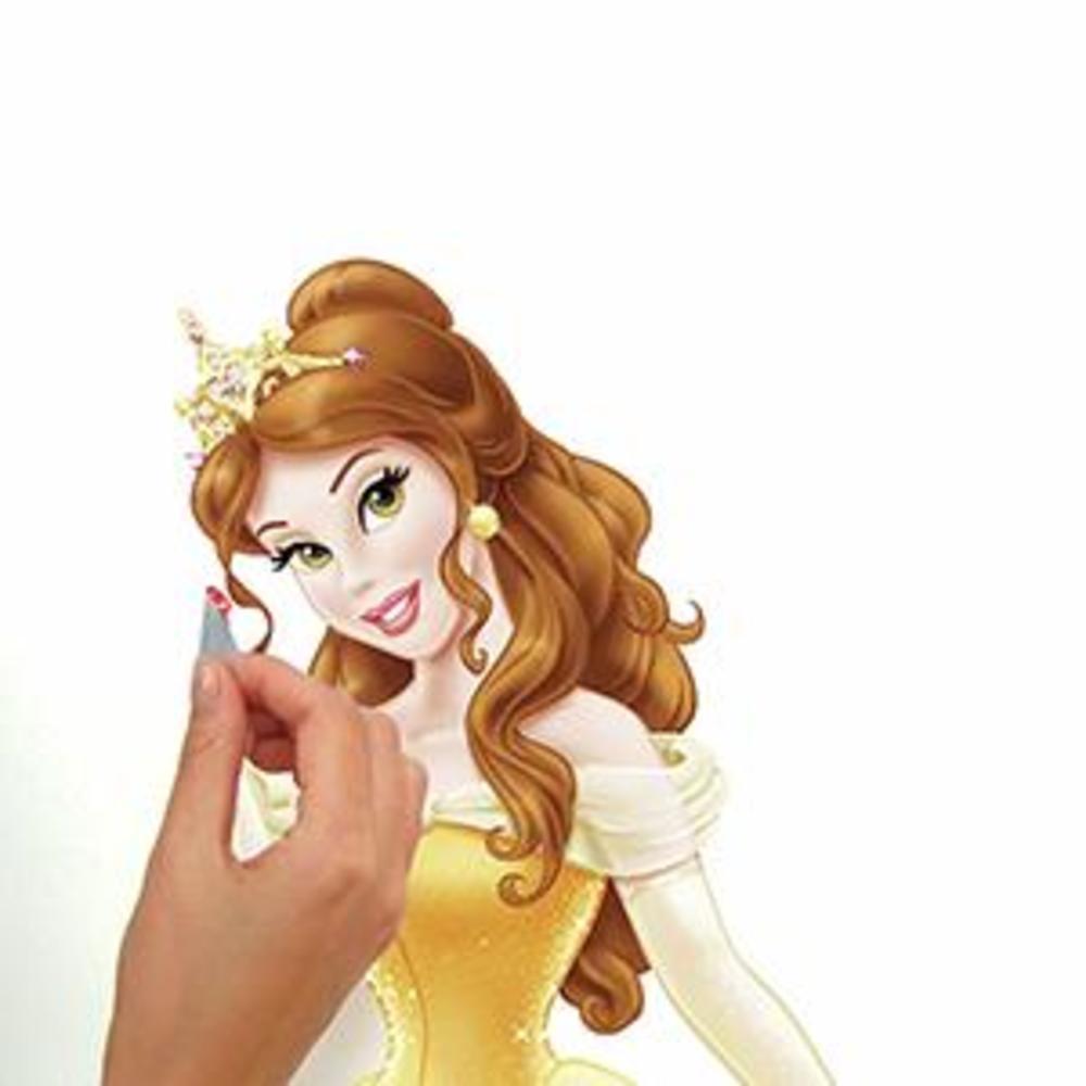 Disney Princess Belle Giant Wall Decals with Glitter Wall Decals RoomMates   